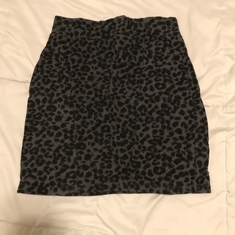 Cheetah print mini skirt